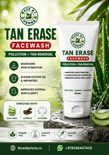 Made By Herbs TanErase Facewash